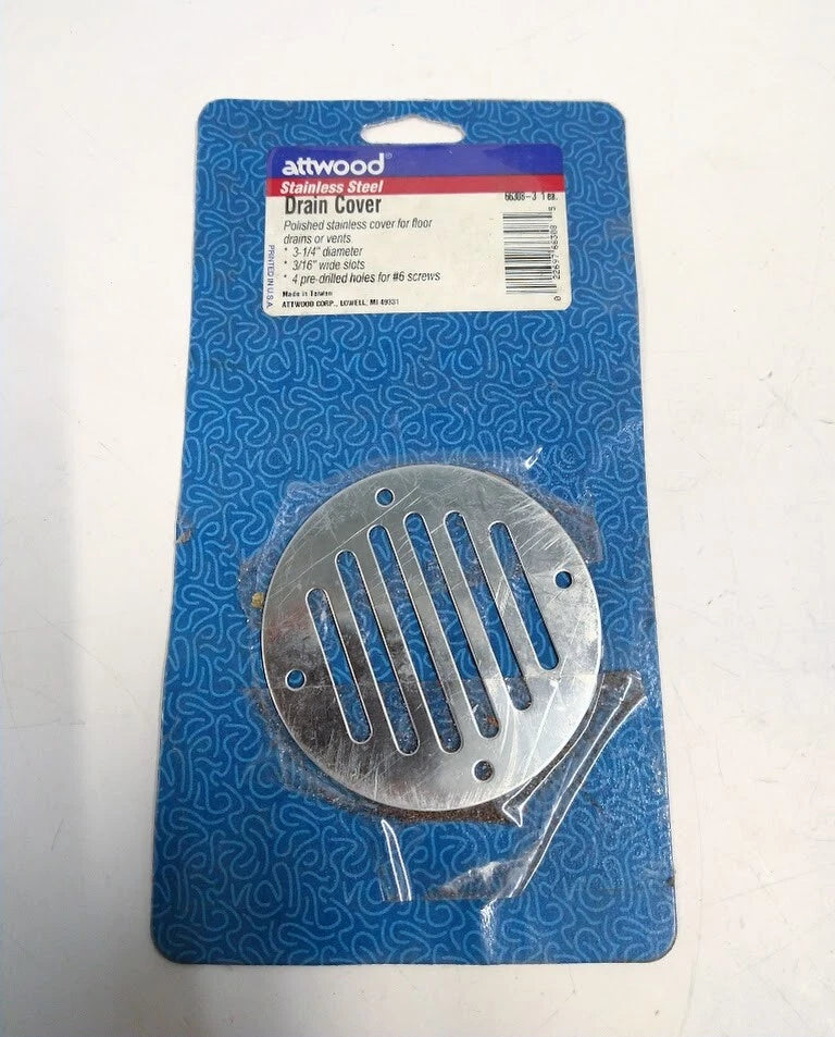 Stainless Steel Drain Cover 3-1/4'' for Attwood 66308-3