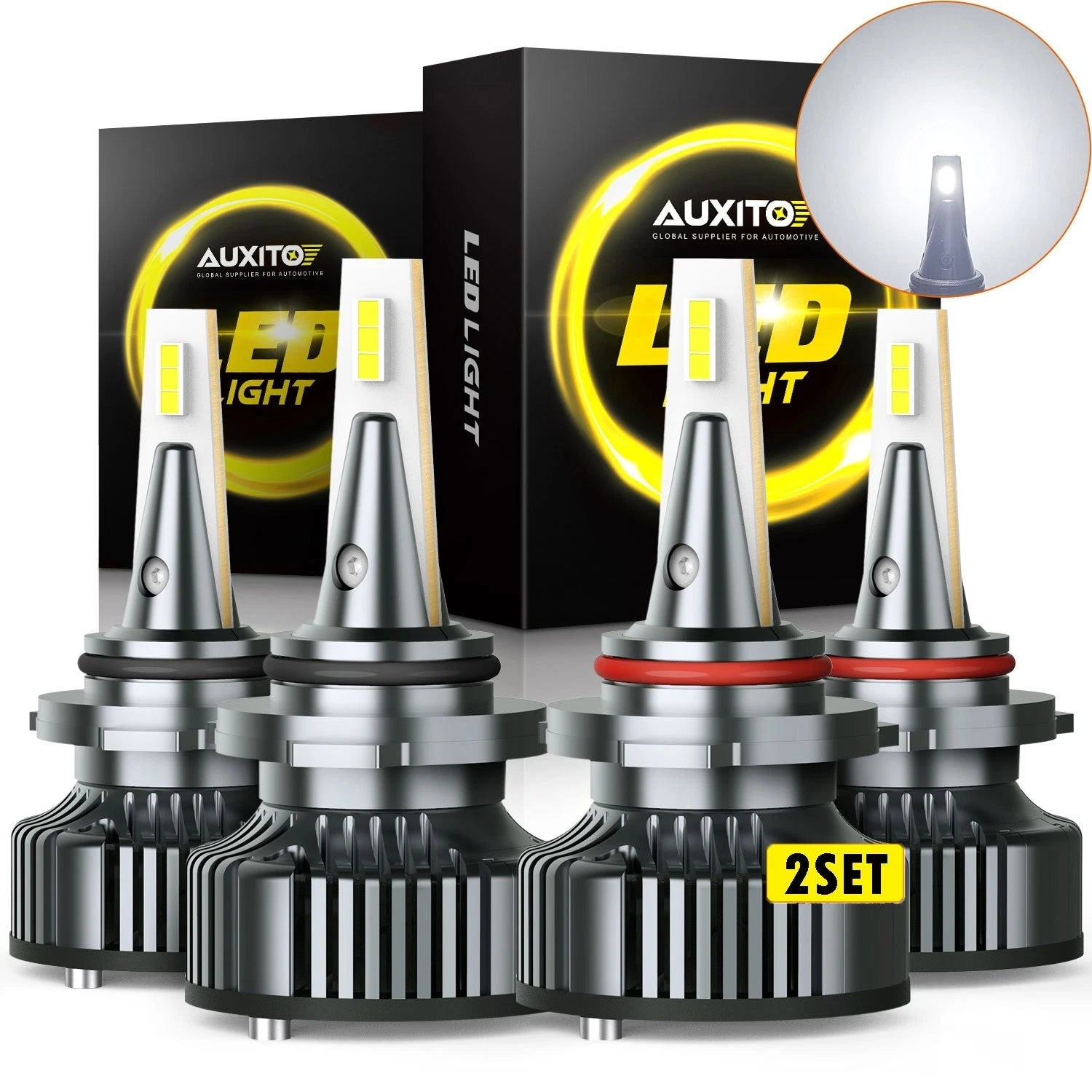 8x 9006 9005 LED Headlight Kit for High Low Beam (Fits )