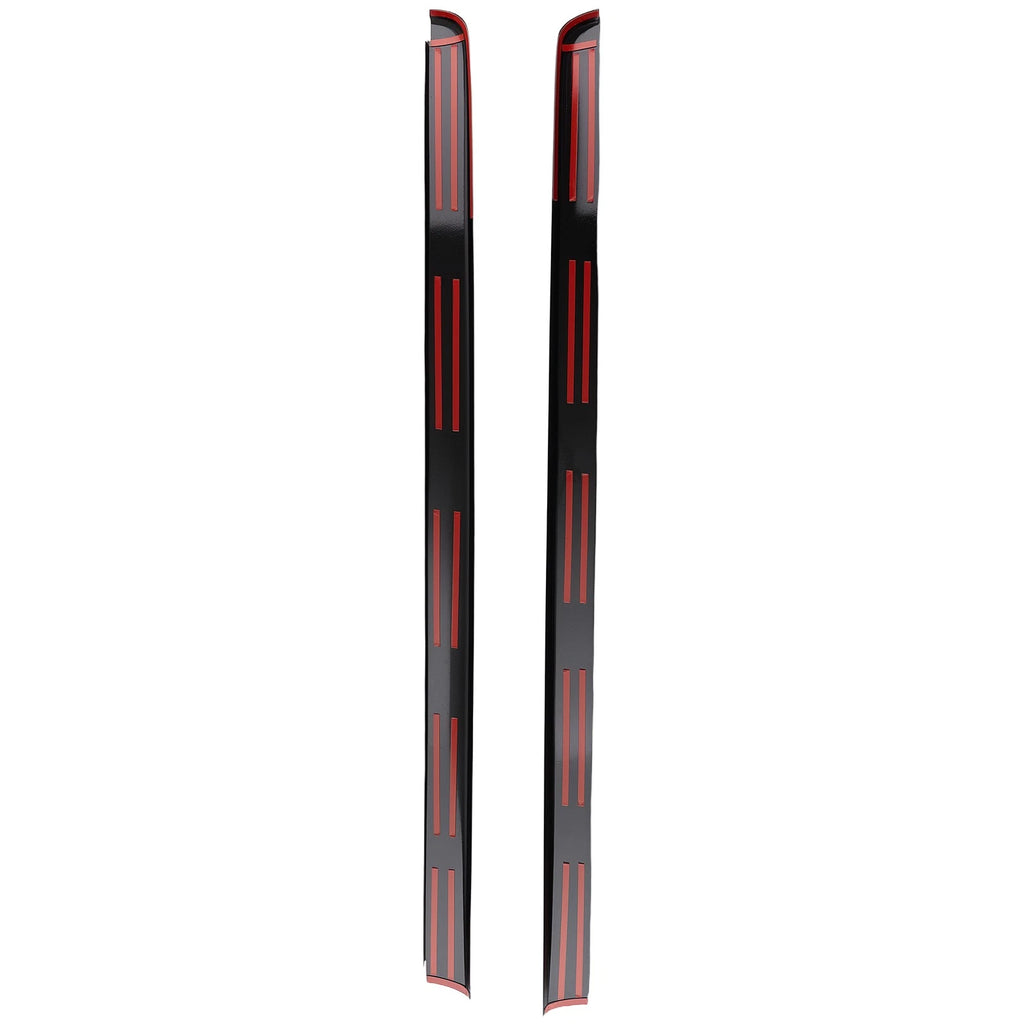Set of 2 Bed Rail Caps for Chevrolet Silverado GMC Sierra 1500-3500 (1999–2007) Black