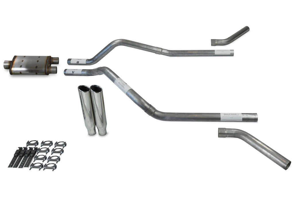 Dual Exhaust Kit for Chevy Blazer (1992–1994) - 2.5" Magnaflow, Clamp Tips