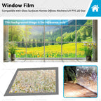 Rainbow Reflective Window Film Static Clings for Universal Fit