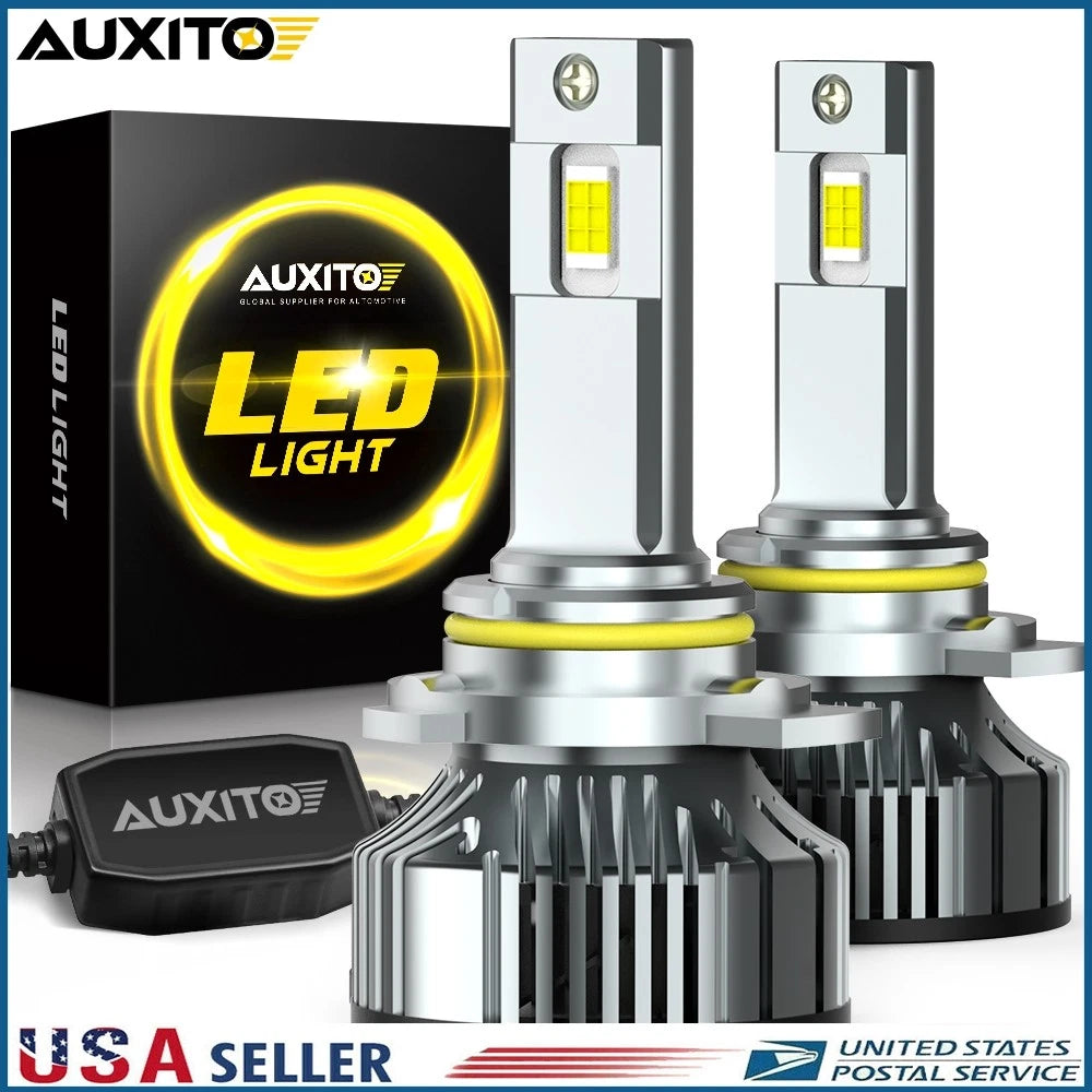2X LED Headlight Bulbs for Hi/Low Beam (6500K White)