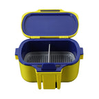 Live Bait Container with Inner Draining Insert for Sea Fishing