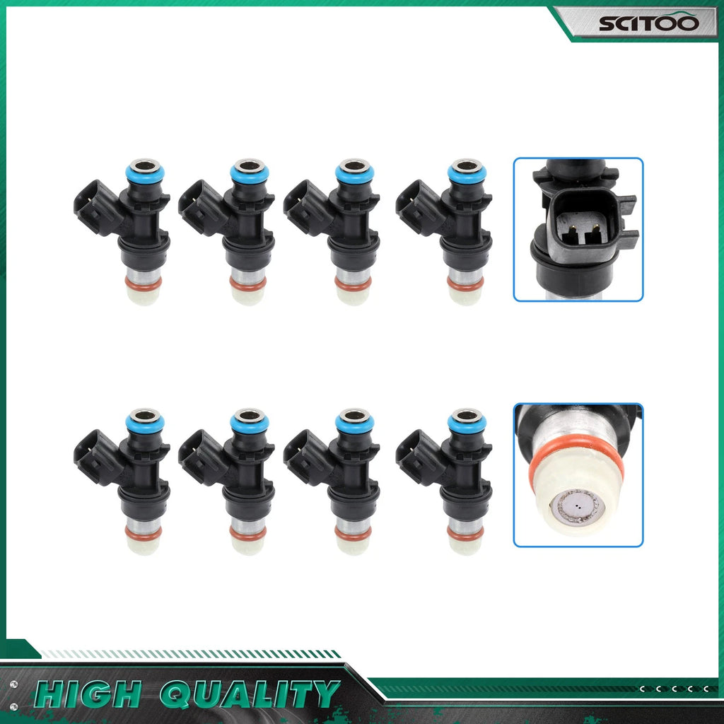 8pcs Fuel Injectors for Chevy Silverado 1500 GMC Sierra 1500 (2007–2009)