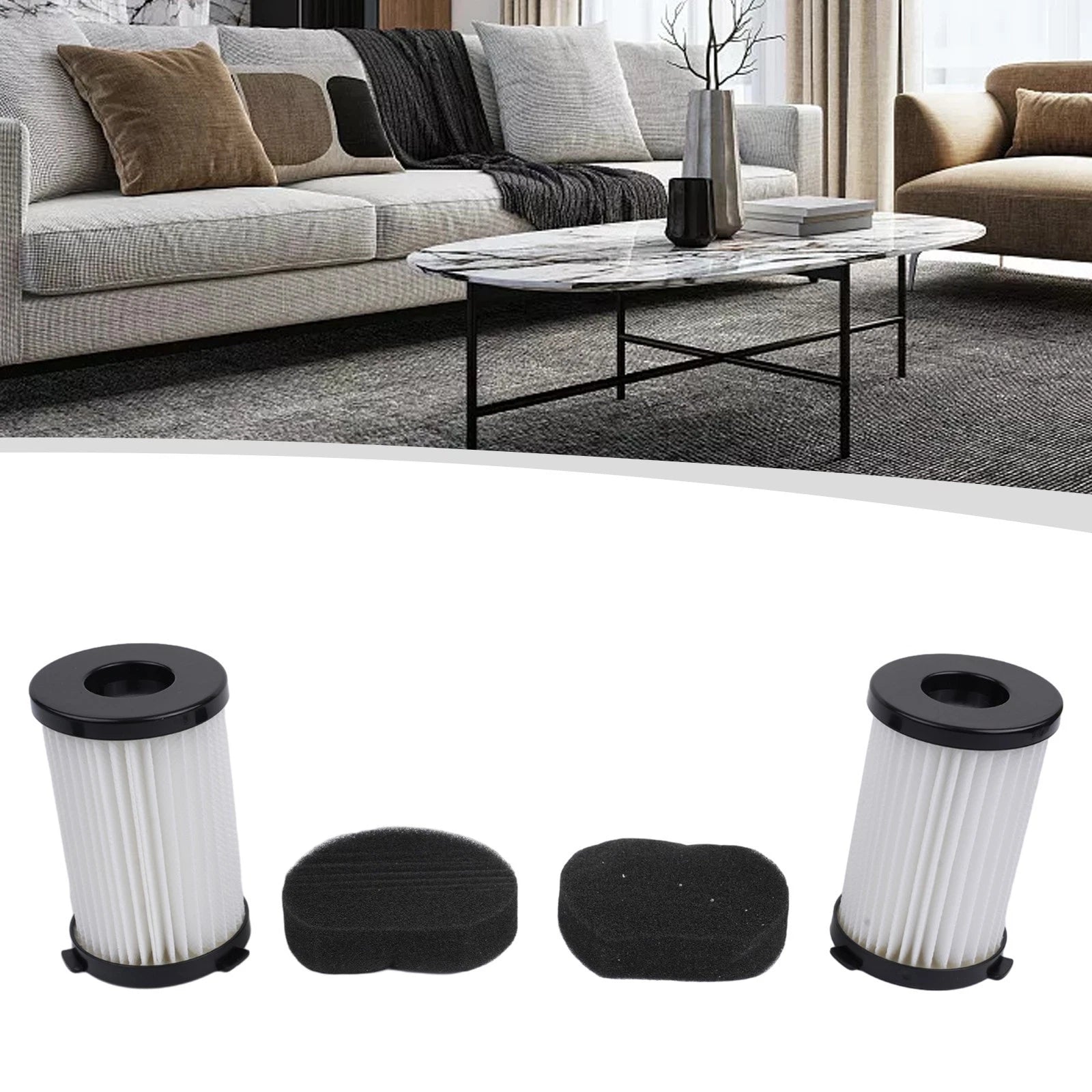 2pcs Replacement Filter for Goodmans Vacuum Cleaner 356277 (Compact Cylinder)