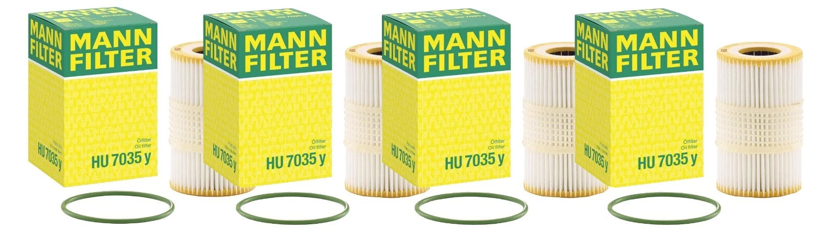 Set of 4 Engine Oil Filters HU 7035 for Audi A6 A7 A8 Quattro Q7 (2012–2020)