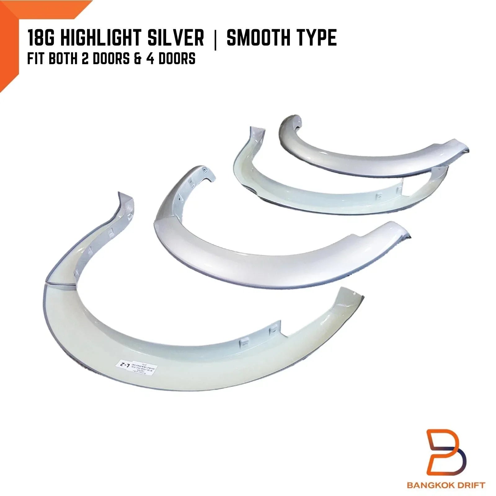 18G Silver Fender Flares Wheel Arch for Mazda BT-50 (2012-2019)