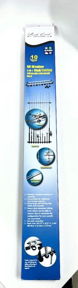 Aluminum 10 Rod Wall/Ceiling Rack for Rush Creek Creations (N/A)