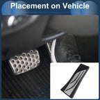 1 Pc Footrest Pedal Cover for BMW X5 (2008–2019) Silver Tone