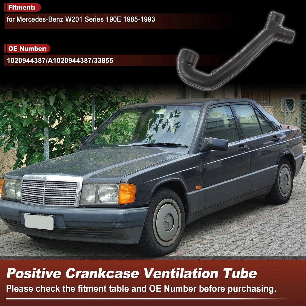 Crankcase Breather Hose for Mercedes-Benz W201 190E (1982–1993) 1020944387