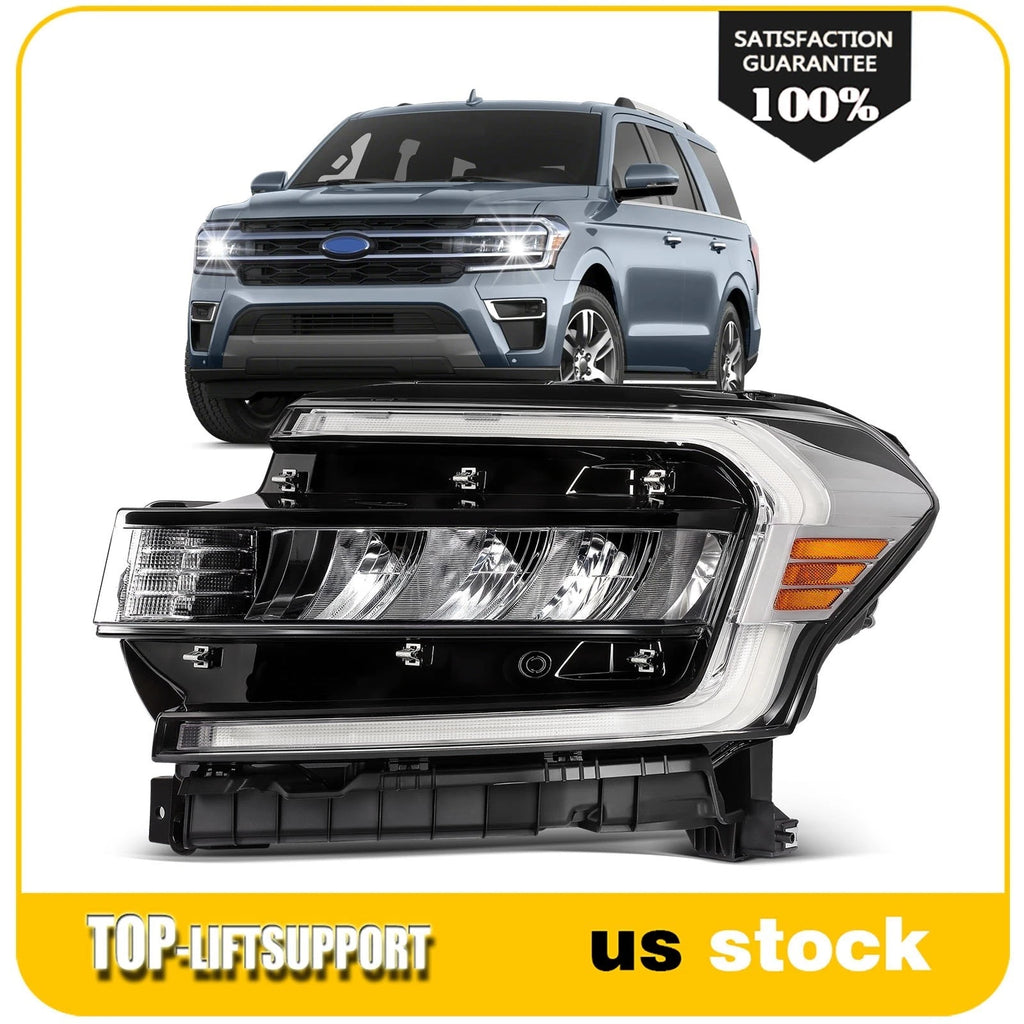 Left Side LED DRL Chrome Headlight Assembly for Ford Expedition (2022–2024)