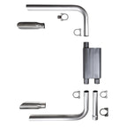 Exhaust System with Chambered Muffler for 82-92 Camaro Firebird