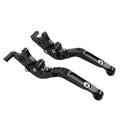 CNC Extendable Brake Clutch Levers for BMW G310R G310GS (2017-2021) Black