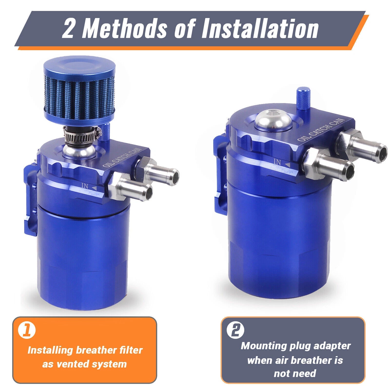 Aluminum Oil Catch Can Kit for Universal Fit