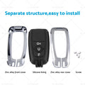 Zinc Alloy Remote Key Fob Cover for Ford Mustang, EcoSport, Edge, Explorer (2015–2023)