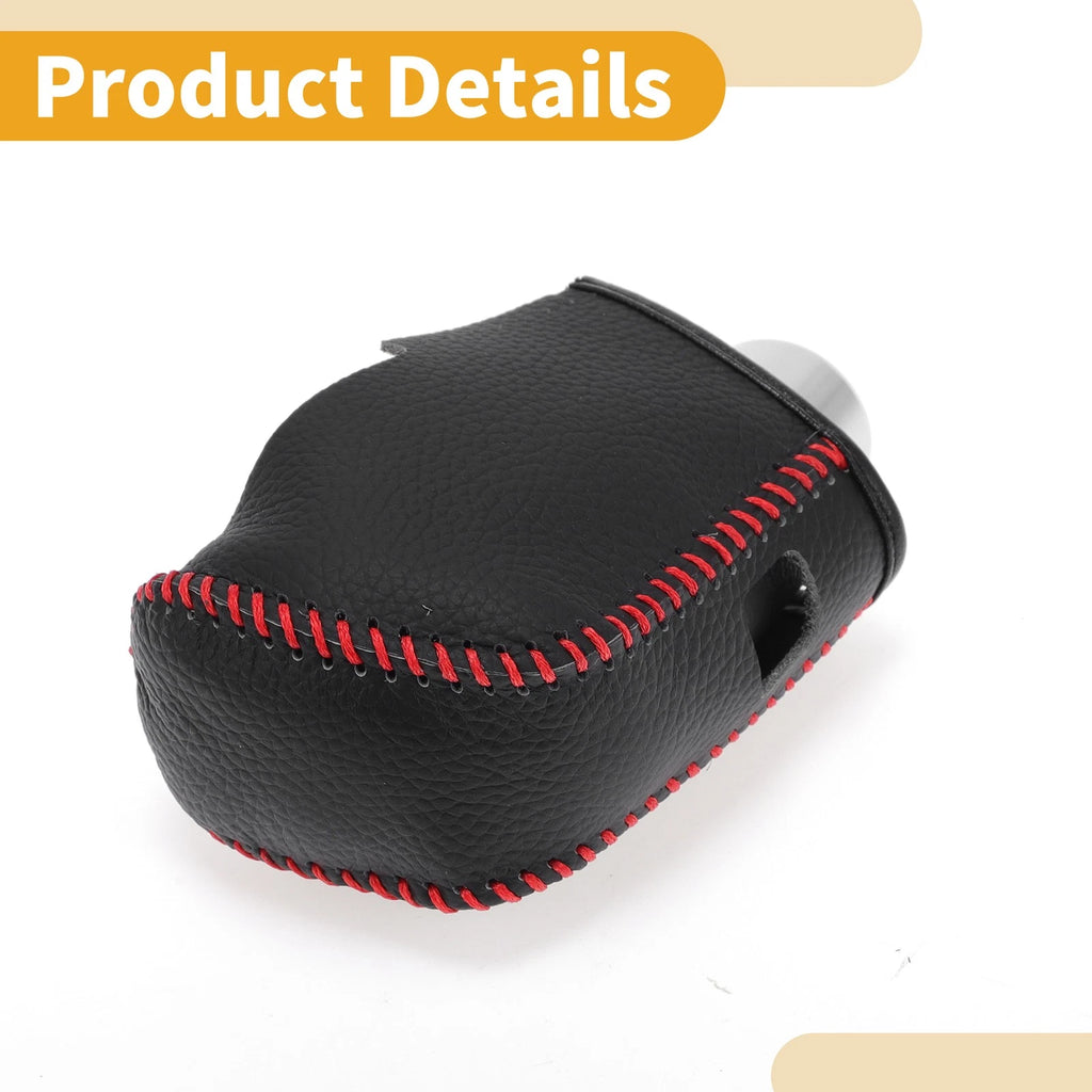 1 Pc Gear Shift Knob Cover for Nissan Altima (2019–2024) Pebbled Black Red