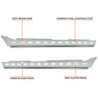 Inner Rocker Panels for Dodge Ram 1500 2500 3500 (2002–2008)