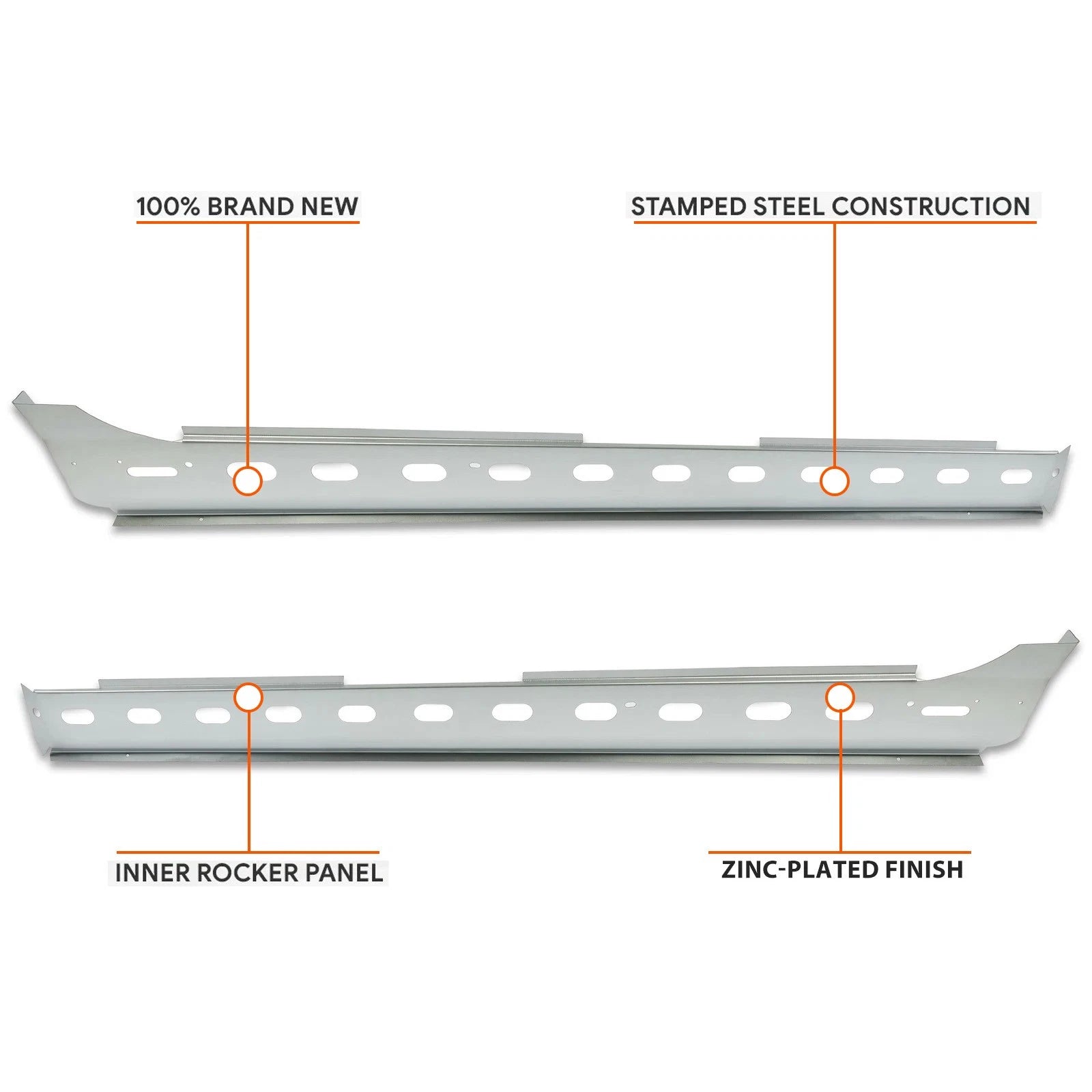 Inner Rocker Panels for Dodge Ram 1500 2500 3500 (2002–2008)