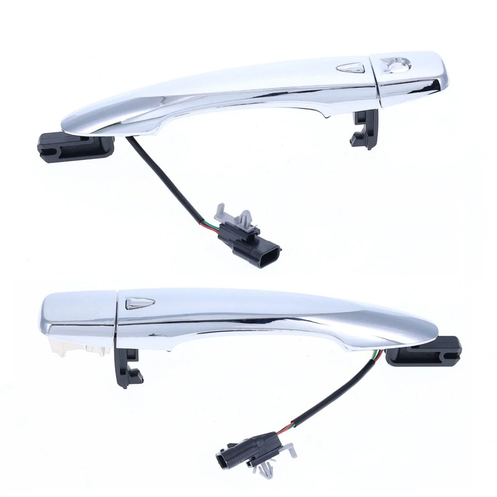 Door Handle Outer Keyless Chrome FRONT L+R 2 x for Nissan Qashqai (2014–2021)