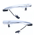 Door Handle Outer Keyless Chrome FRONT L+R 2 x for Nissan Qashqai (2014–2021)