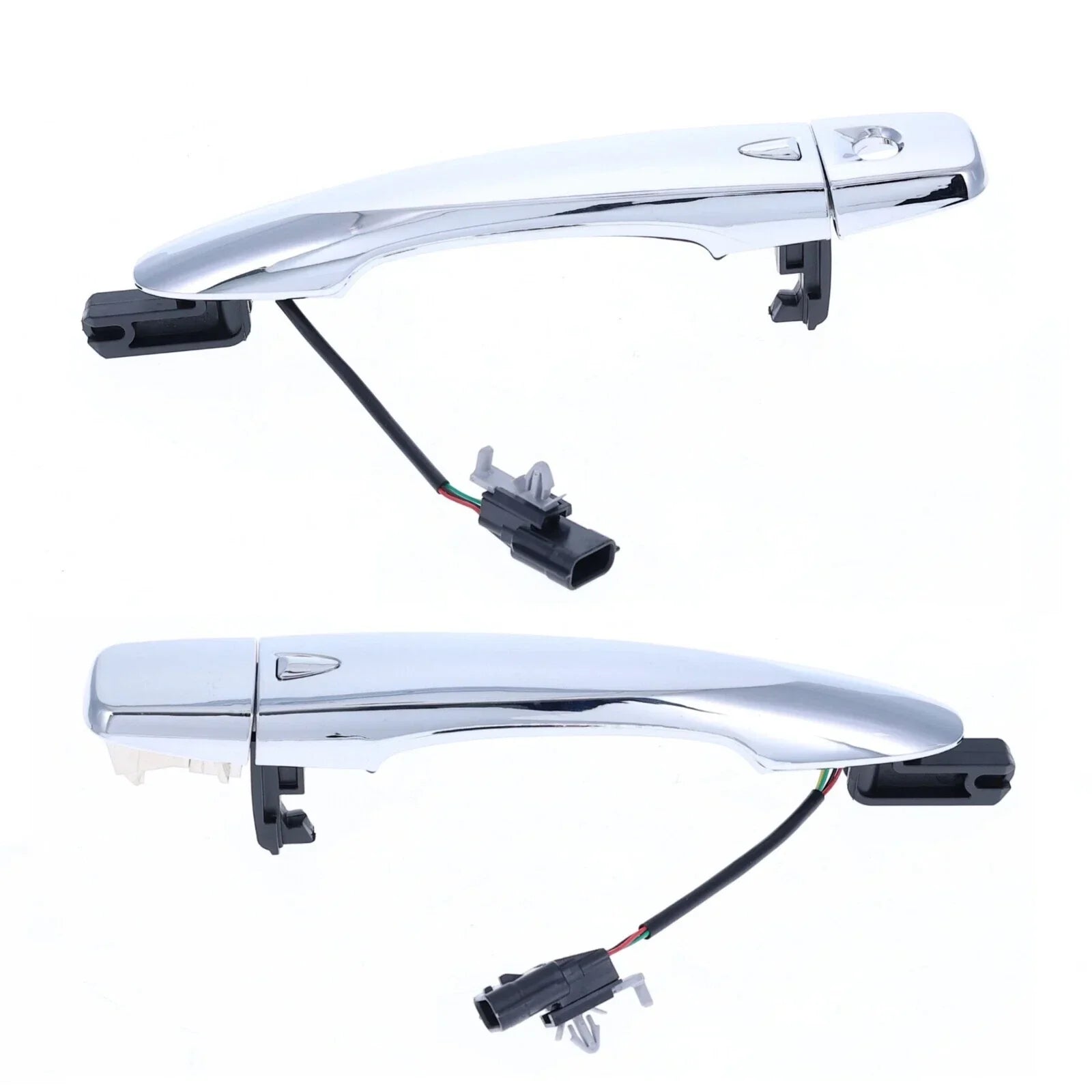 Door Handle Outer Keyless Chrome FRONT L+R 2 x for Nissan Qashqai (2014–2021)