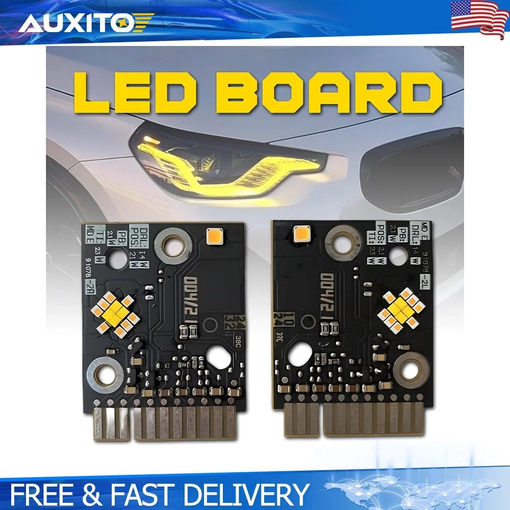 2X Yellow DRL LED Boards for BMW G42 2 Series G87 M2 (2022–2024)