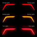Rear Saddlebag Turn Brake Lights Accents for Honda Goldwing GL1800 (2018-2025)