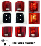 LED Tail Light Sequential Pair with Flasher for Chevy C10 1973–1987