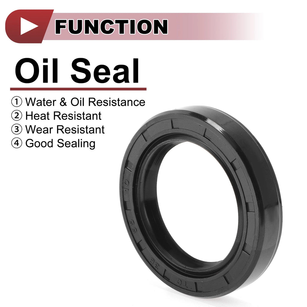 Set of 5 Rotary Shaft Oil Seals 38x55x10mm Nitrile Rubber 672668828809