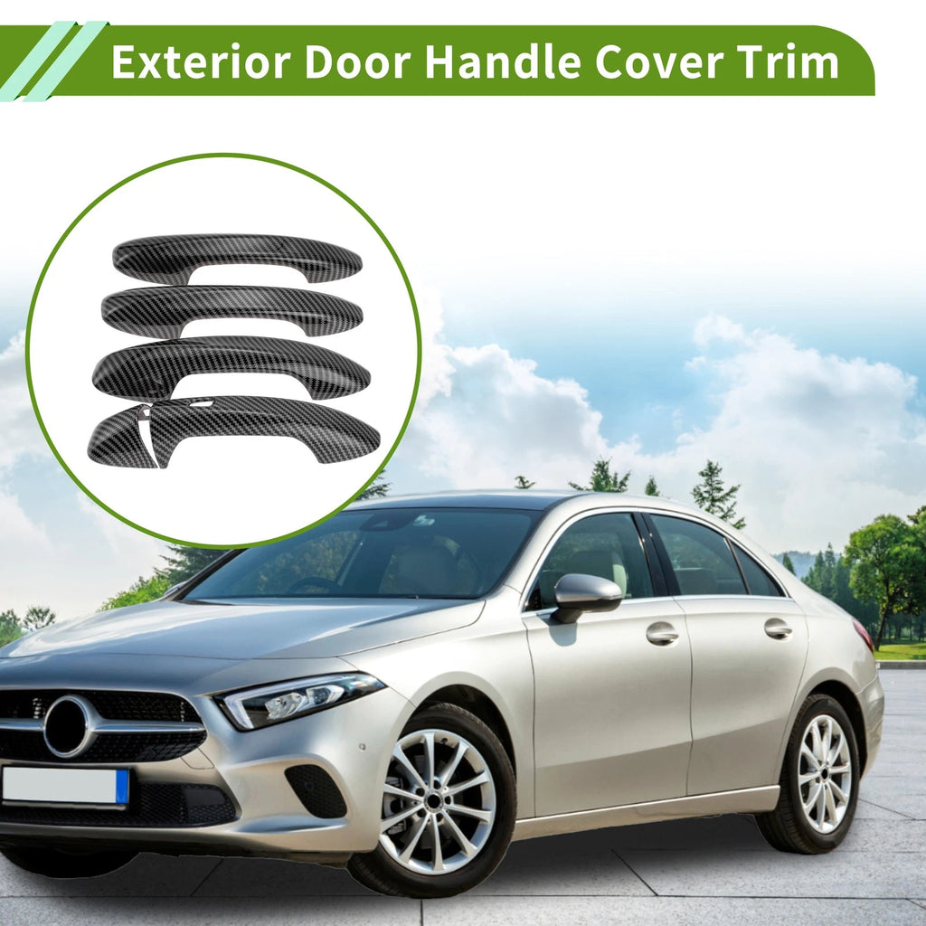 Set of 1 Exterior Trim for Mercedes-Benz C Class W205 (2015–2021) Carbon Fiber Black