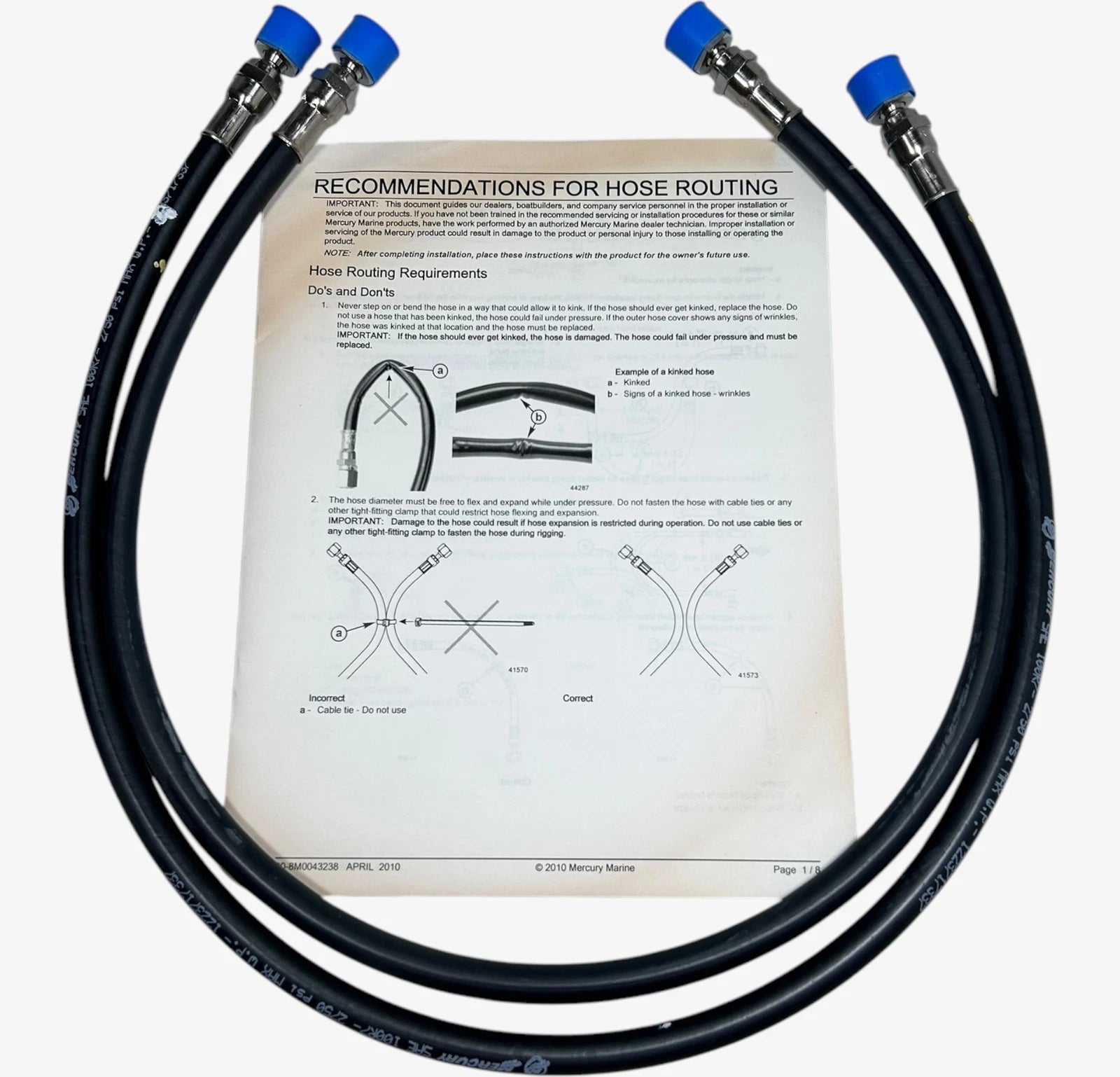 Power Steering Hose Kit for Mercury 8M0046914 (2 FT)