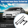 4pcs Front Inner Outer Tie Rod Ends Kit for Chrysler Town & Country (2008–2010)