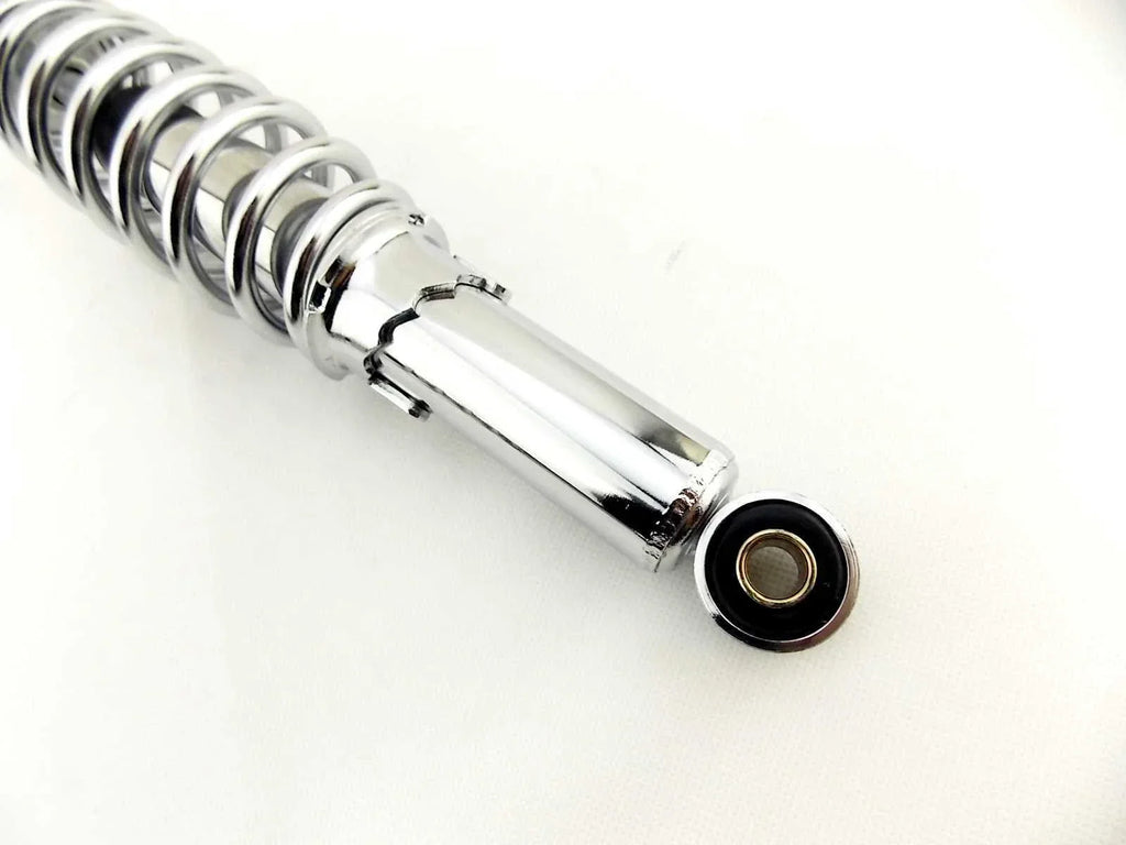 280mm JBS Chrome Lowering Shock Absorbers for Suzuki GT185 (1976-1978)
