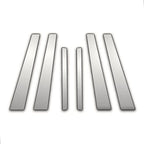 6Pc Chrome Pillar Post Covers Replacement for BMW 5 Series (1997–2003)