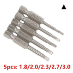 5X Hex Shank 50mm Magnetic Steel Screwdriver Bits Tool