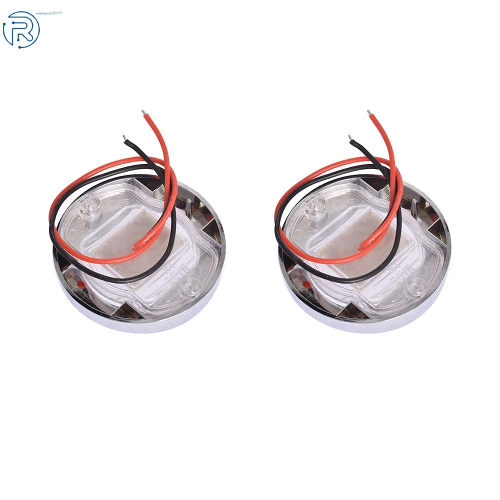 Set of 2 Round 6-LED Cabin Deck Lights for Marine Boat