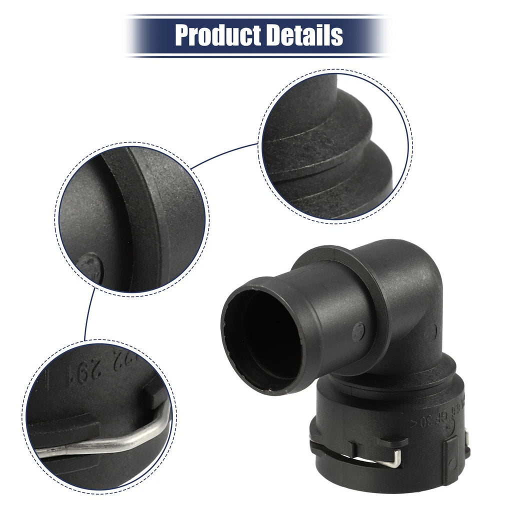 2pcs Radiator Coolant Hose Flange for Audi A3 (2006–2013)