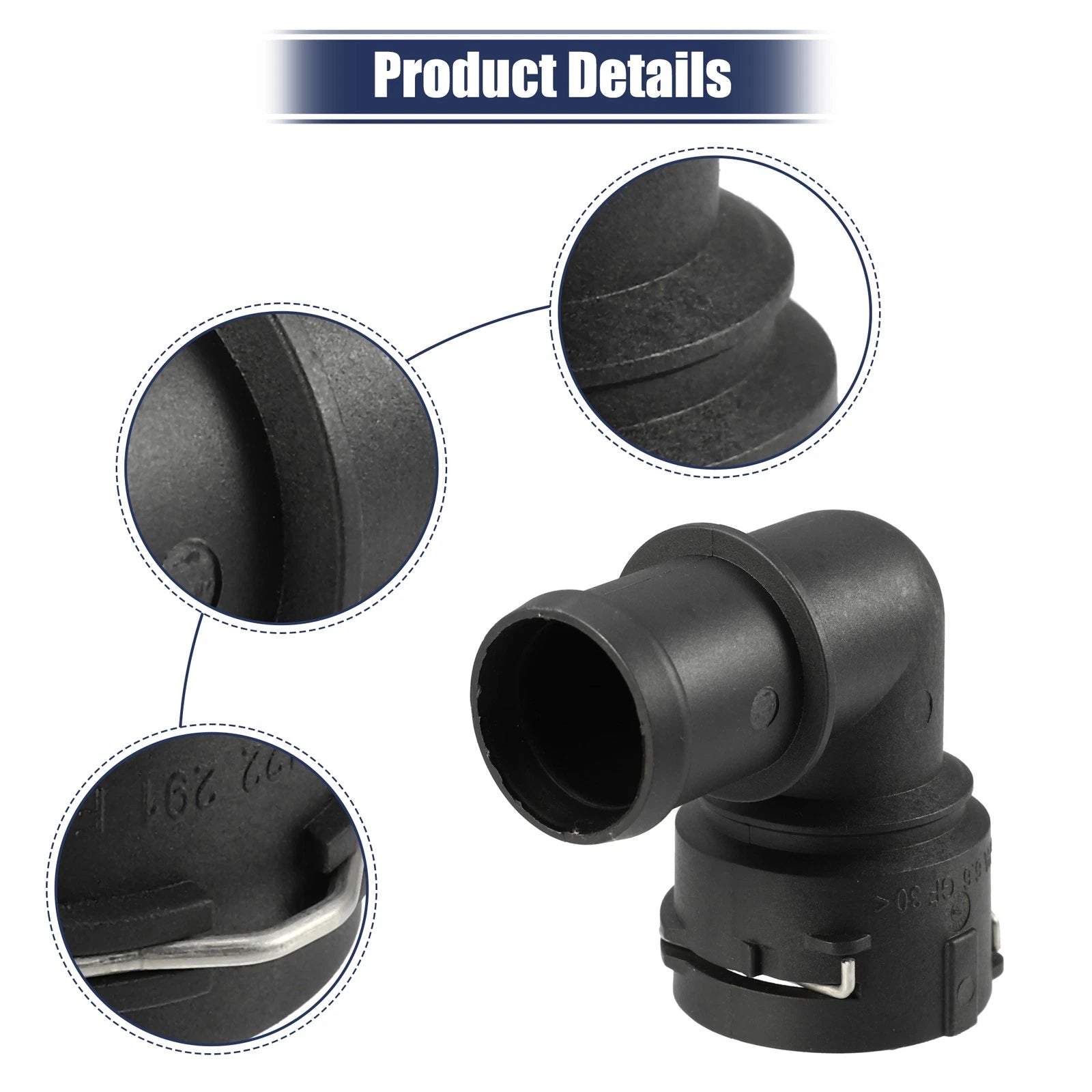 2pcs Radiator Coolant Hose Flange for Audi A3 (2006–2013)