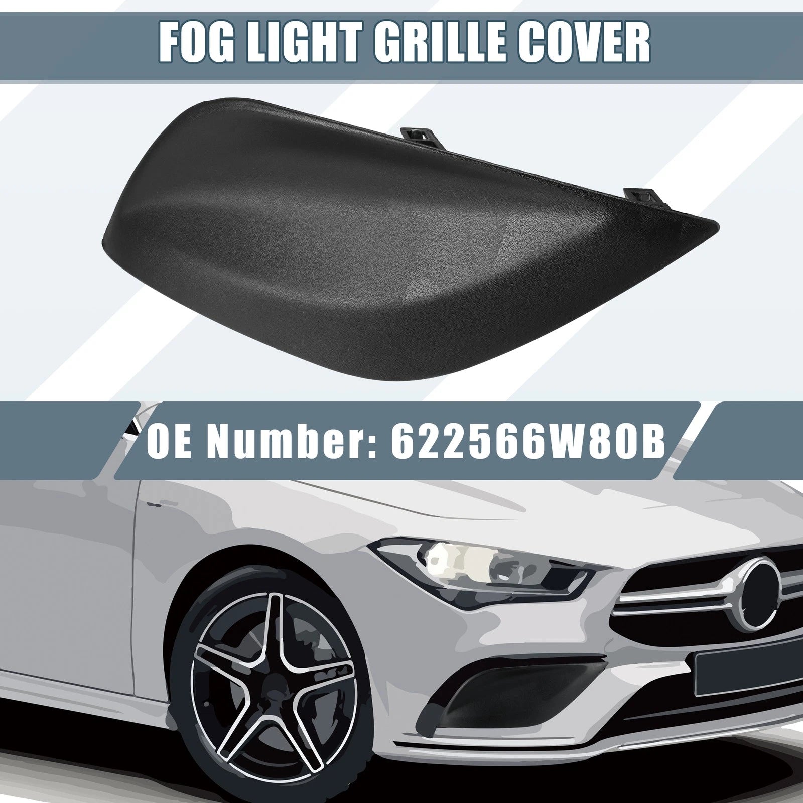 Front Right Fog Light Grille Cover 622566W80B NI1039133 for Nissan Versa (2015–2018)