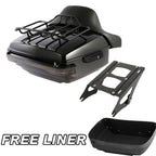 Trunk Pad Mount Rack & LED Tail Light for Harley Touring Glide (2014–2026)