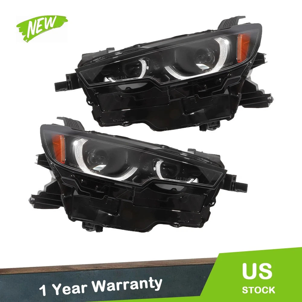Set of 2 Headlight Assemblies for Mazda CX-50 (2023–2024) Clear LED