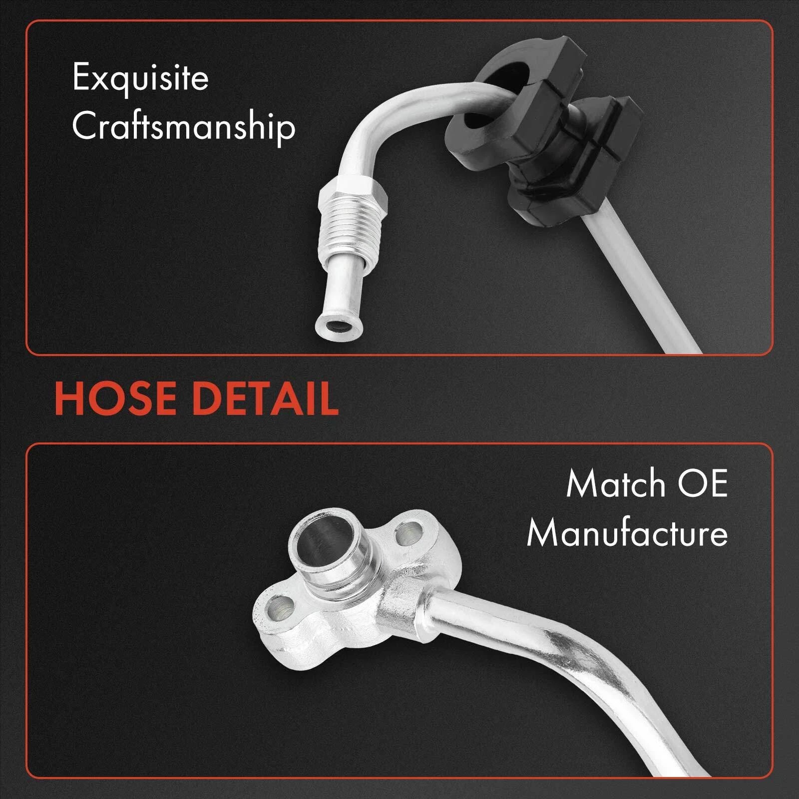 2X Power Steering Pressure & Return Line Hose for Honda Civic HX (1996–2000)