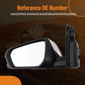 Heated Chrome Left Side View Mirror for Chevrolet Equinox (2018–2022) 84225386
