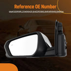Heated Chrome Left Side View Mirror for Chevrolet Equinox (2018–2022) 84225386