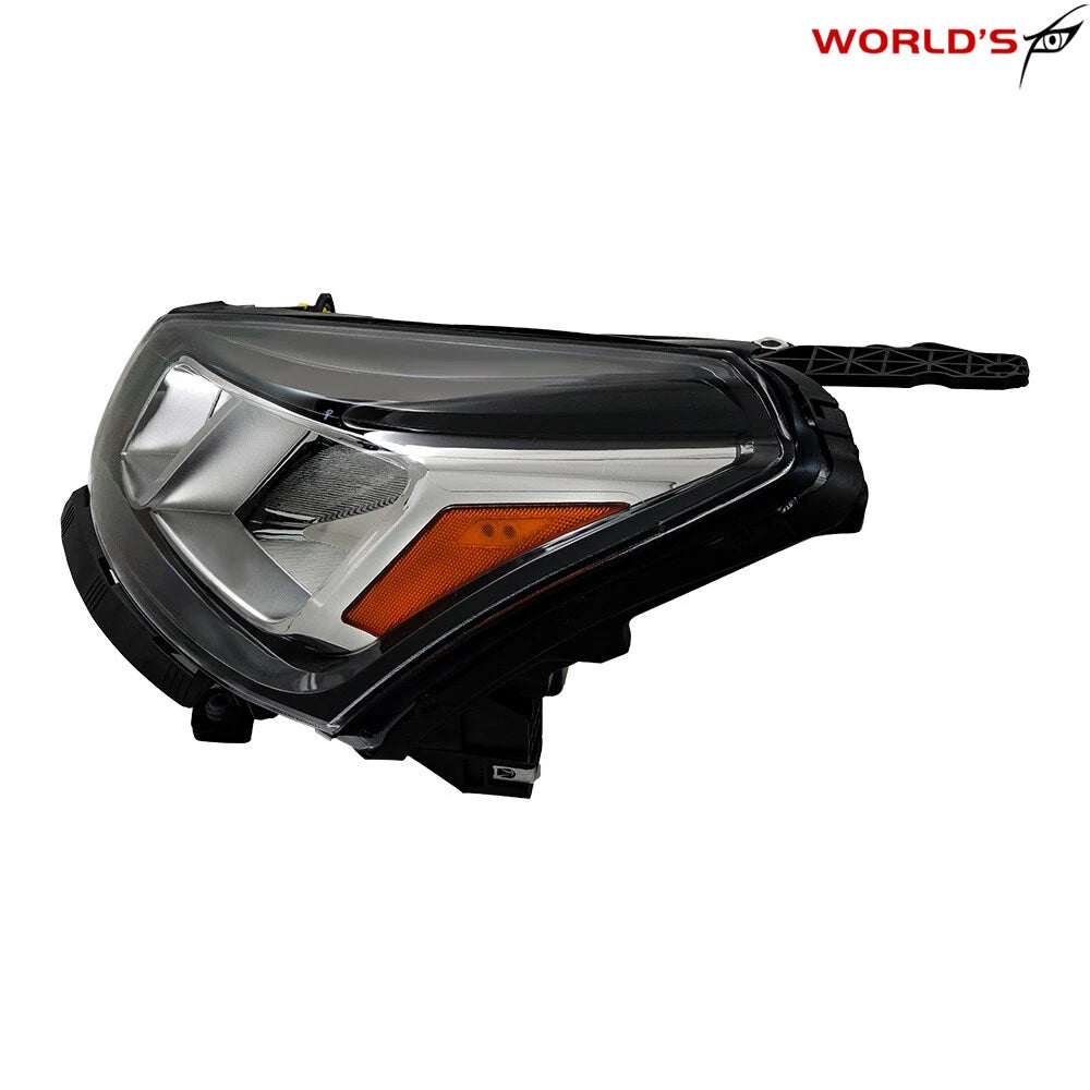 Halogen Headlight for Chevrolet Traverse (2013–2017) Driver Side Black Chrome