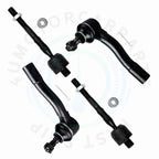 Set of 4 Tie Rod Ends for Mazda 6 (2003–2008)