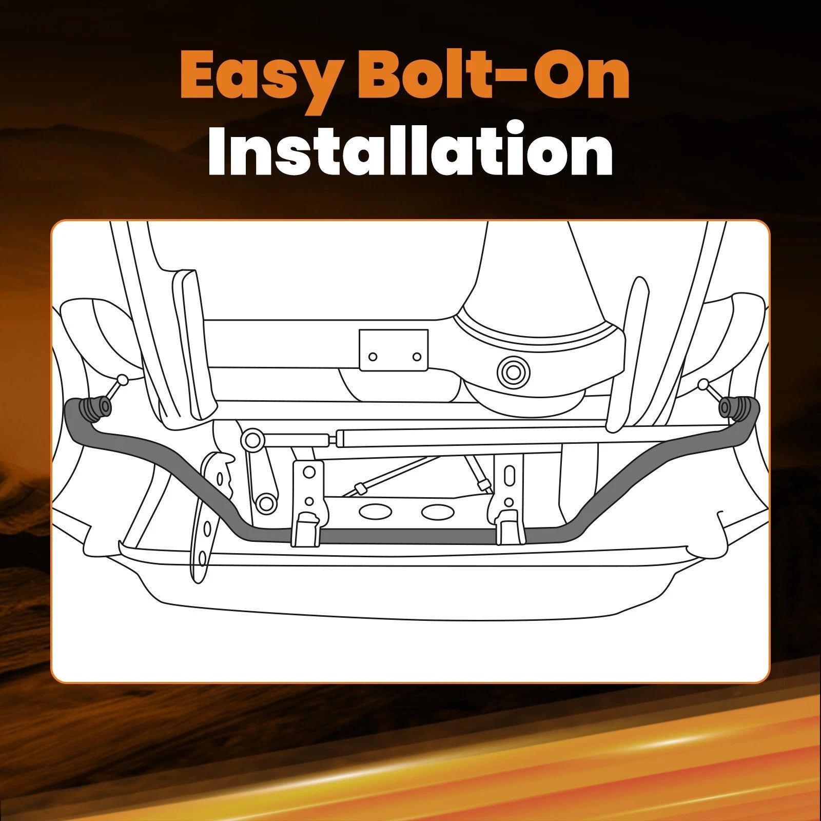 Sway Bar Kit with Linkage for Chevy Bel Air/Nomad (1955–1957)