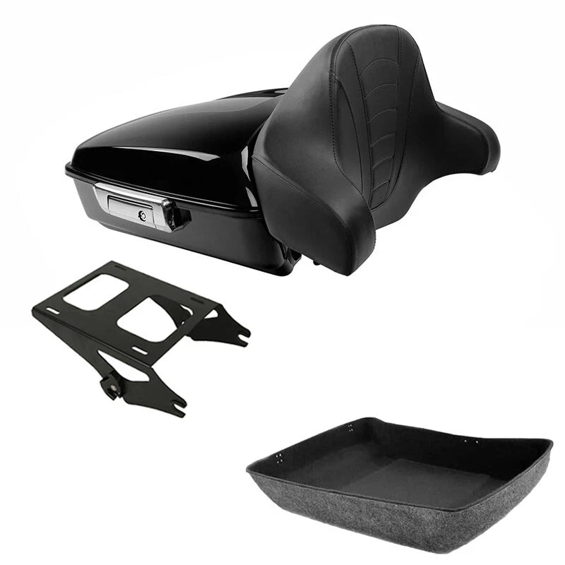Chopped Trunk Backrest Mount Rack for Harley Street Glide FLHX (2014–2026)
