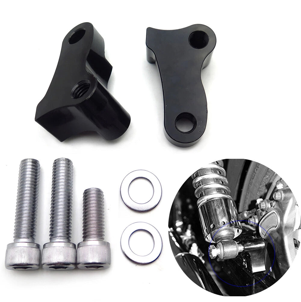 1.75" Black Aluminum Lowering Kit for Harley Dyna Fat Bob FXDF (2008–2016)