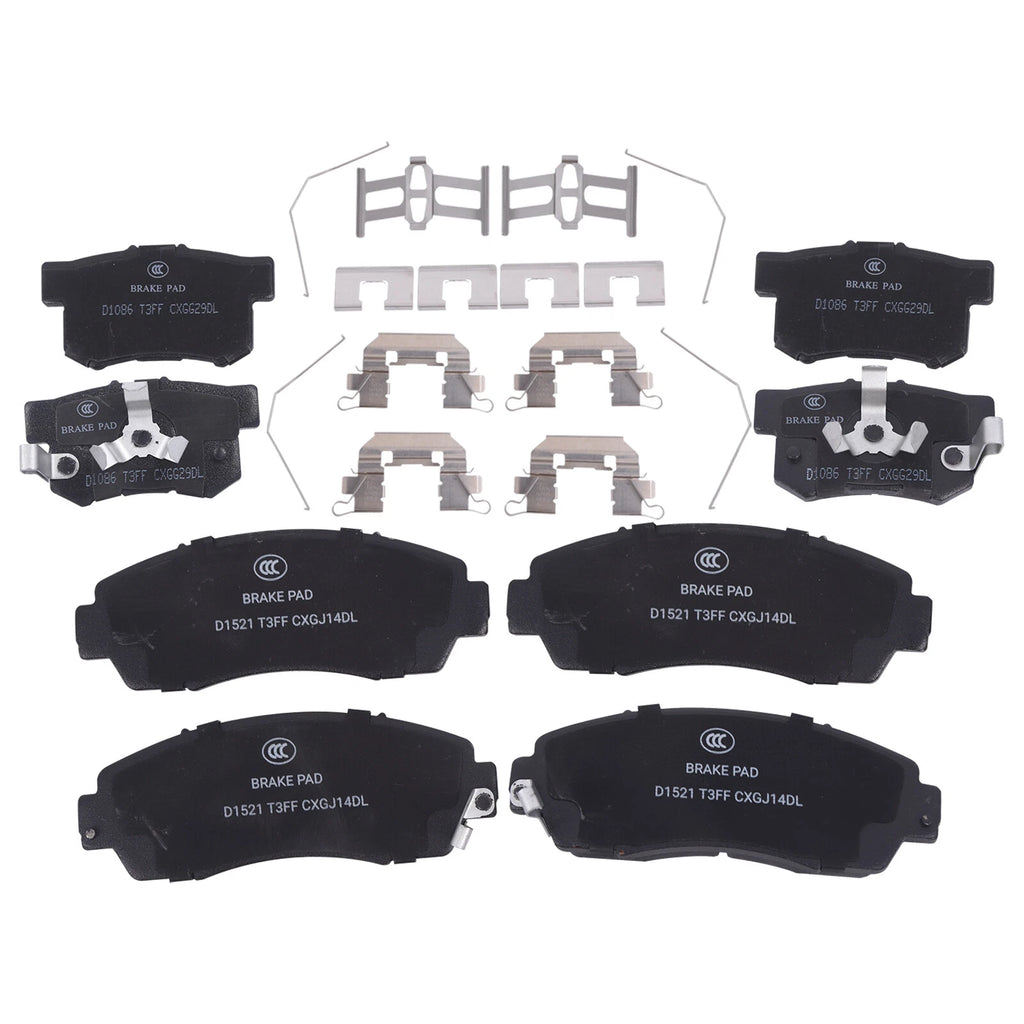 Set of 4 Ceramic Brake Pads for Acura RDX, Honda CR-V, Accord, Crosstour